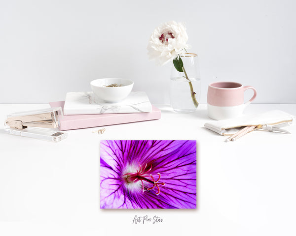 Cranesbill Geranium Flower Photo Art Customized Gift Cards