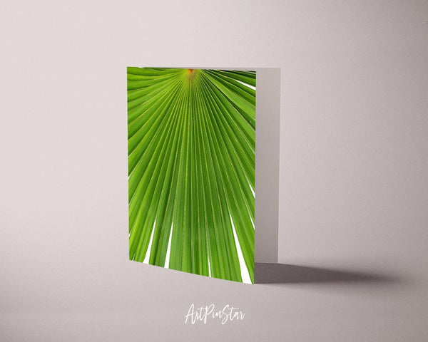 Palm Leaf Botanical Garden Customized Greeting Card