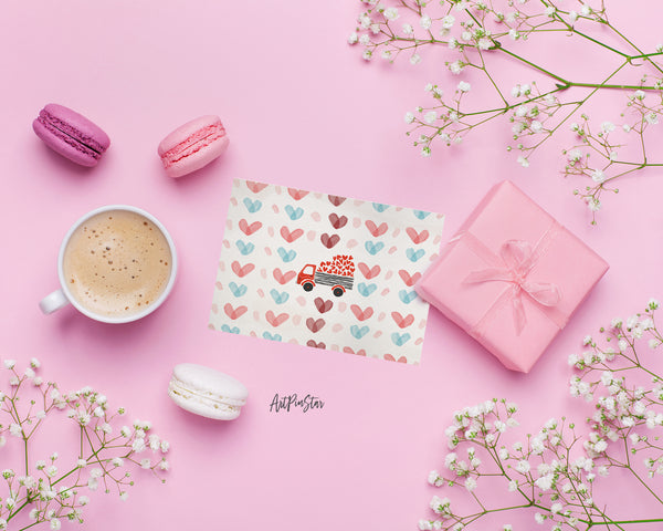 Valentine's Day Heart Customized Greeting Card