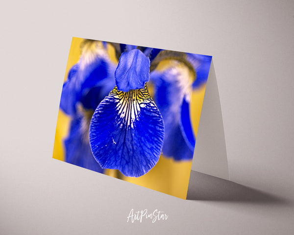 Iris Flower Photo Art Customized Gift Cards