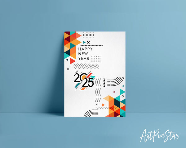 Happy New Year 2025 New Year Customized Greeting Card