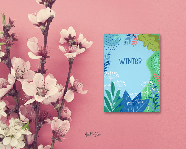 Nature Winter Customizable Season Greeting Cards