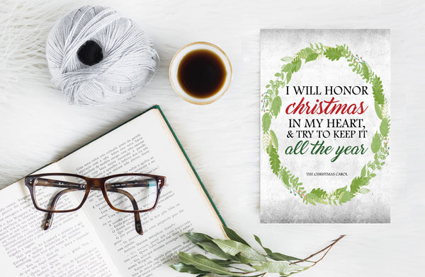 I will honor christmas in my heart-Religious Unique Cards-2641