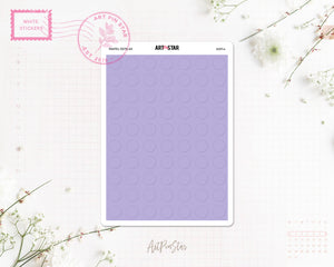 Pastel Dots Cousin A5 White Stickers