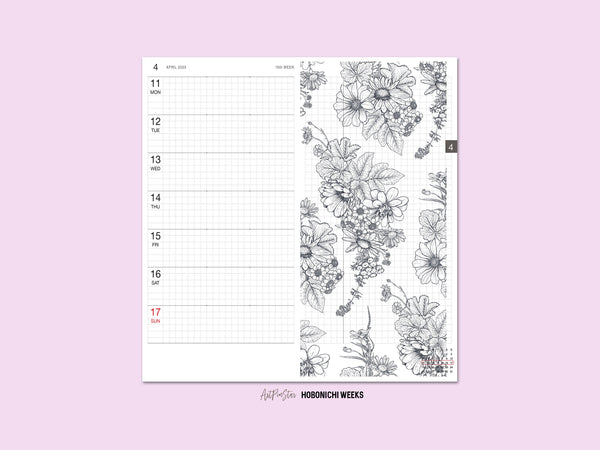 Summer Field Flowers Personalized Vellum Dashboard, Pocket, 3.19" x 4.72"