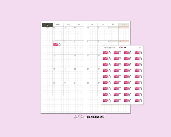 Monthly Sticky Note White Stickers