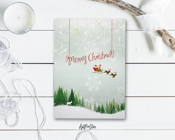 Merry Christmas Personalized Holiday Greeting Card Gifts