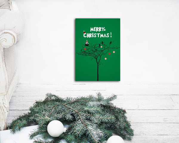 Merry Christmas Tree Personalized Holiday Greeting Card Gifts