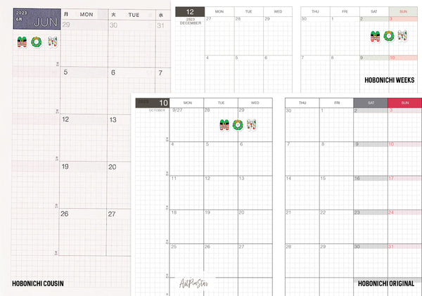 Christmas Winter Letter White Stickers