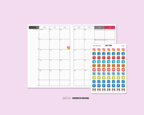 A111b | Lettering Functional Planner, Calendar