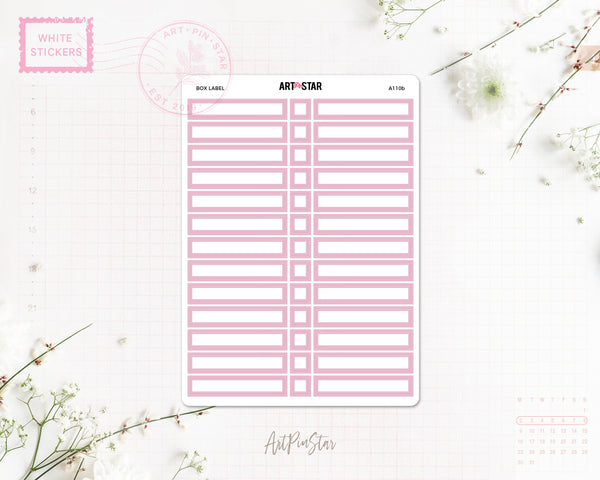 A110b | Box Label, Pink