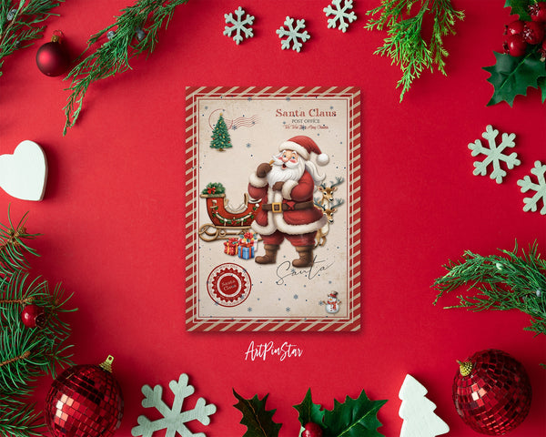 Santa Claus Official Letter Personalized Holiday Greeting Card Gifts