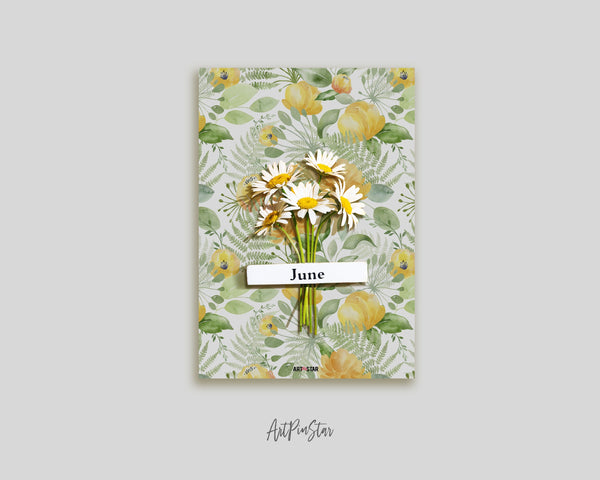 Delicate Watercolor Garden Personalized Vellum Dashboard