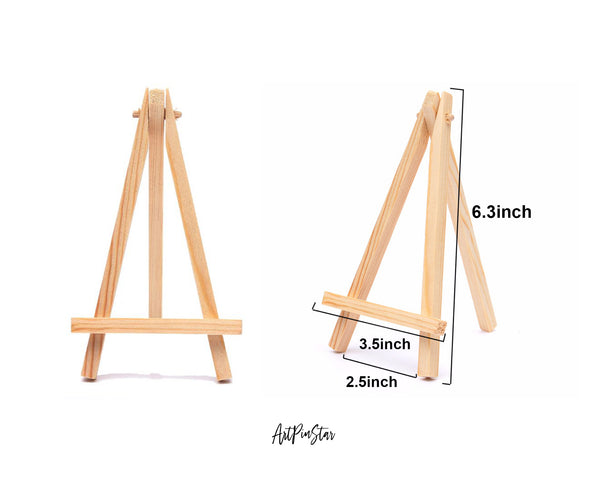 2025 Desk Calendar Flower Wooden Mini Easel Stand Holder