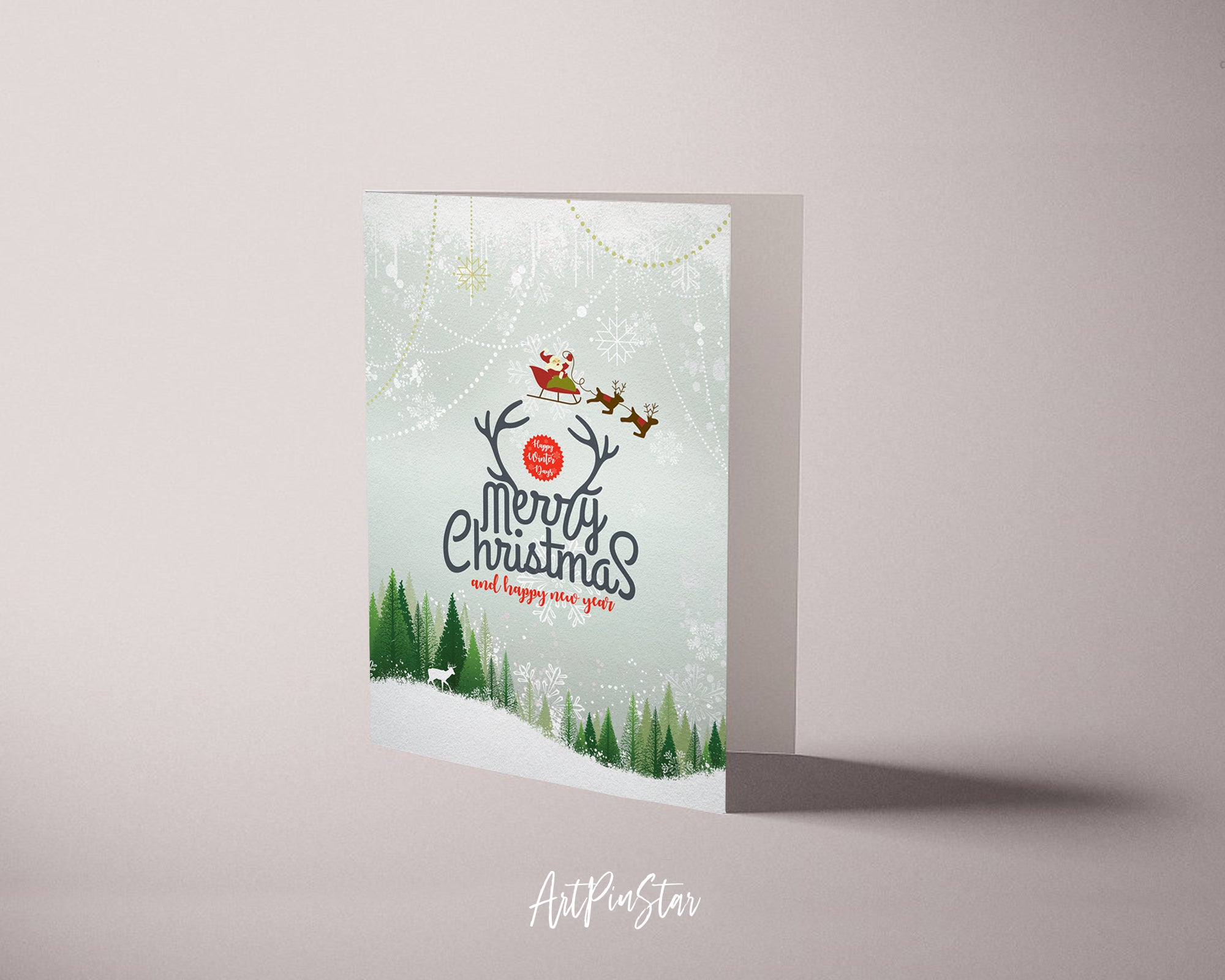 Merry Christmas and a happy new year Personalized Holiday Greeting Card Gifts