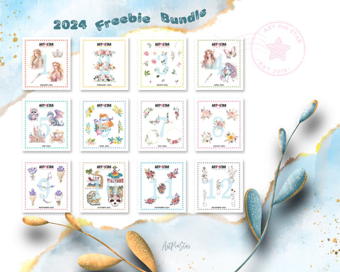 2024 12 Months Freebie Bundle