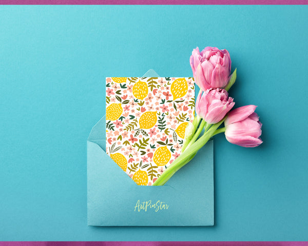 Lemon Flower Personalized Vellum Dashboard