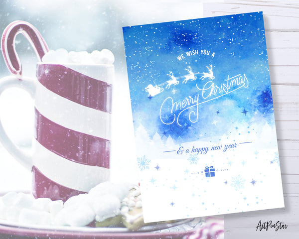 Merry Christmas and a happy new year Personalized Holiday Greeting Card Gifts