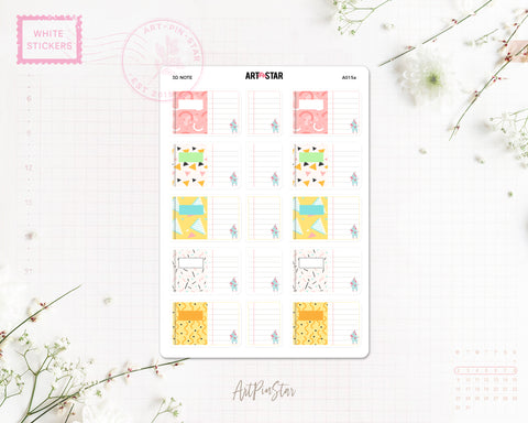 A015a | 3D Note, Cover Note