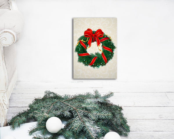 Christmas Wreath Personalized Holiday Greeting Card Gifts