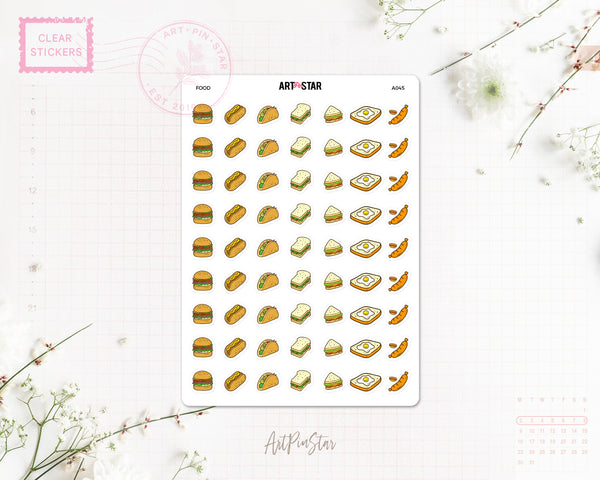 Food Clear Stickers