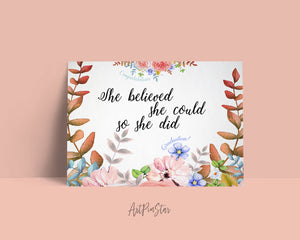 She believed she could so she did Graduation Personalized Achievement Gift Cards