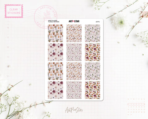 A077c | Floral Pattern Mini Fullbox, Weeks