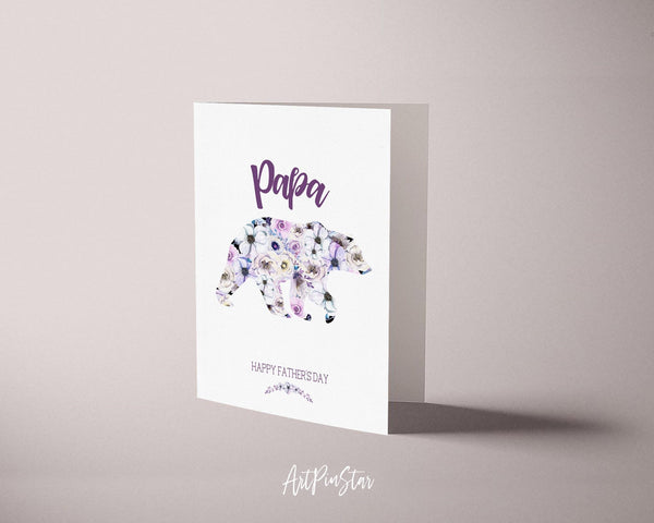 Papa bear Father's Day Occasion Greeting Cards