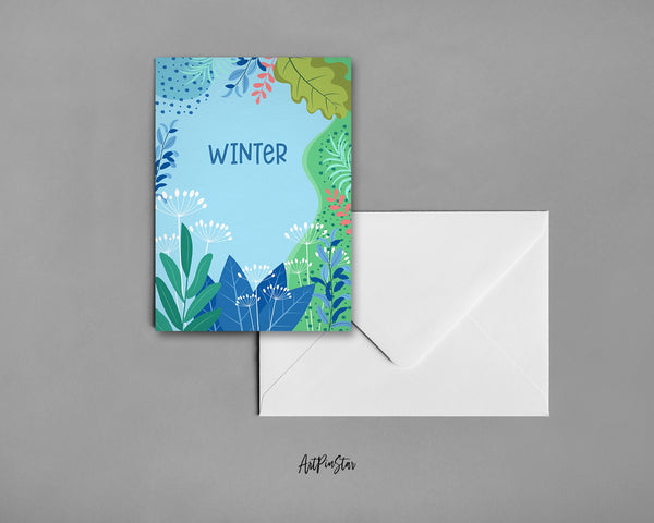 Nature Winter Customizable Season Greeting Cards