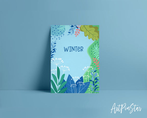 Nature Winter Customizable Season Greeting Cards