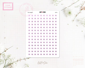 A091a | Dot Number, Pink 1