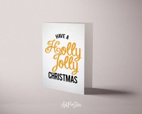 Have a holly jolly christmas Personalized Holiday Greeting Card Gifts