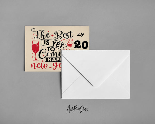 The best is yet to come happy new year 2025 Happy Customized Greeting Card