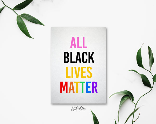 All Black Lives Matter LGBTQ Pride Cards