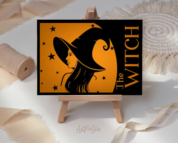 The Witch Halloween Custom Holiday Greeting Card