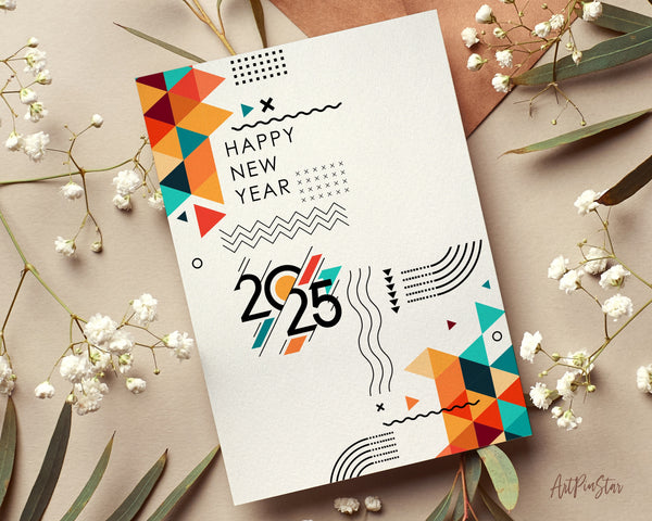 Happy New Year 2025 New Year Customized Greeting Card