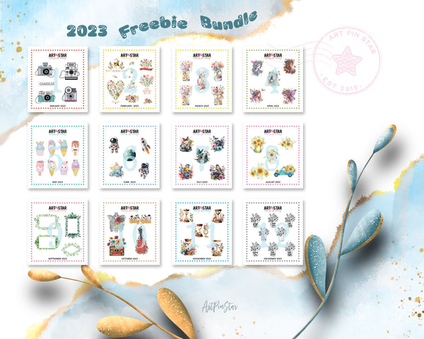 2023 12 Months Freebie Bundle