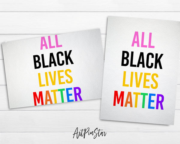 All Black Lives Matter LGBTQ Pride Cards