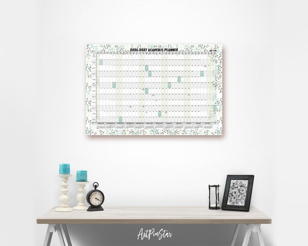 2025-26 Academic Schedule Customizable Yearly Wall Calendar