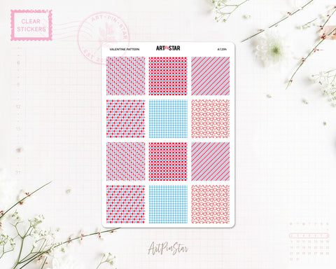 A129h | Valentine Pattern Mini Fullbox, A6