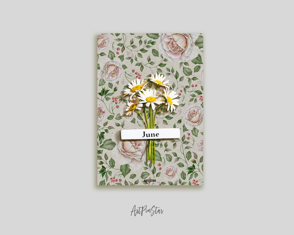 Vintage Rose Flower Personalized Vellum Dashboard