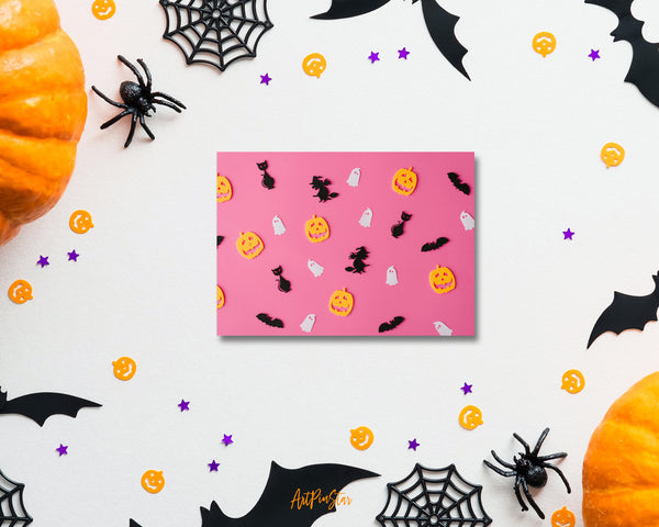 Halloween Bats Witches Ghosts Jack-o'-Lantern Custom Holiday Greeting Card