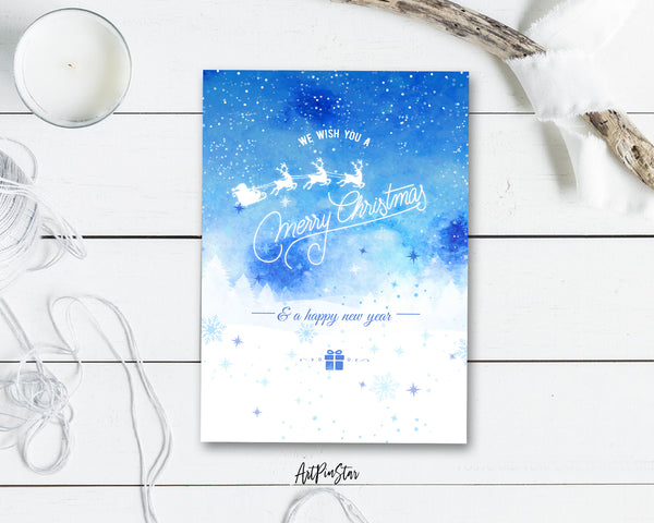 Merry Christmas and a happy new year Personalized Holiday Greeting Card Gifts