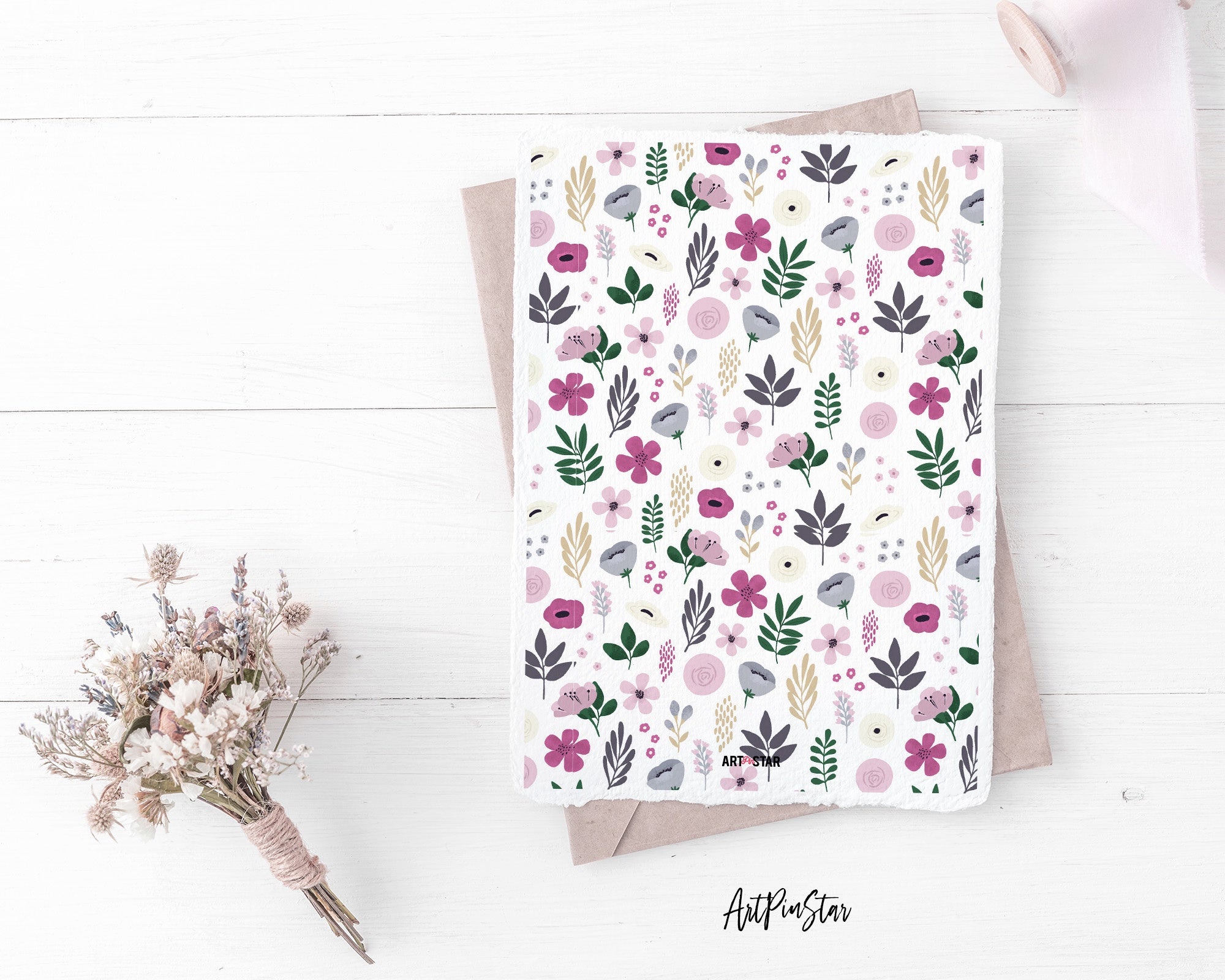 Garden Flower Personalized Vellum Dashboard