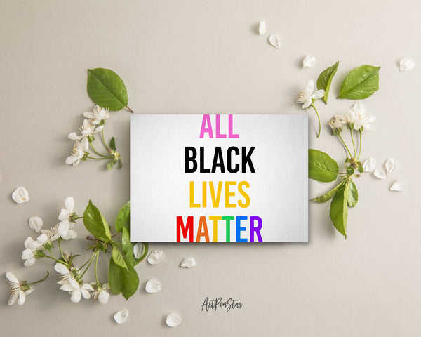 All Black Lives Matter LGBTQ Pride Cards