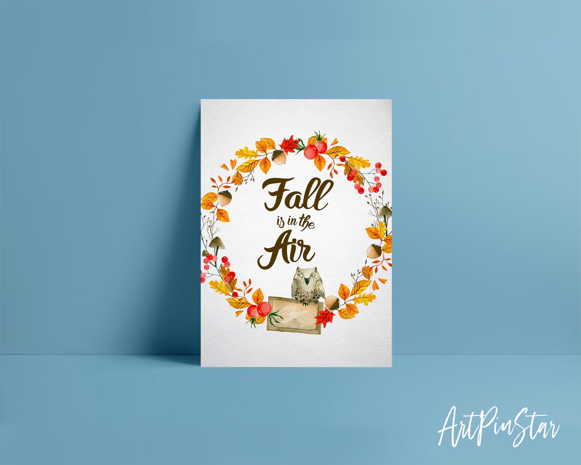 Fall is in the air Customizable Season Greeting Cards