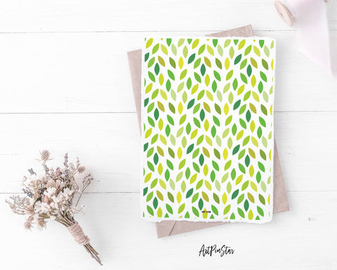 Green Leaves Personalized Vellum Dashboard