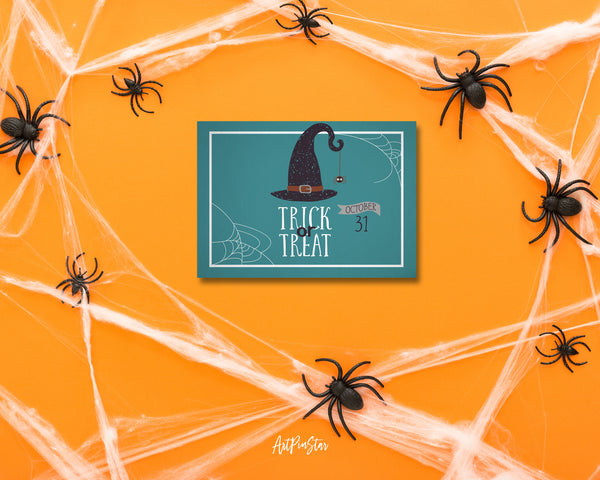 Trick or Treat October 31 Halloween Custom Holiday Greeting Card