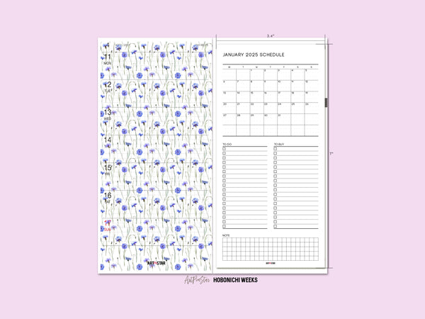 Cornflowers Personalized Vellum Dashboard