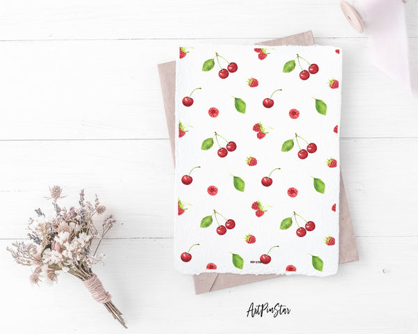 Cherries Raspberries Leaves Personalized Vellum Dashboard